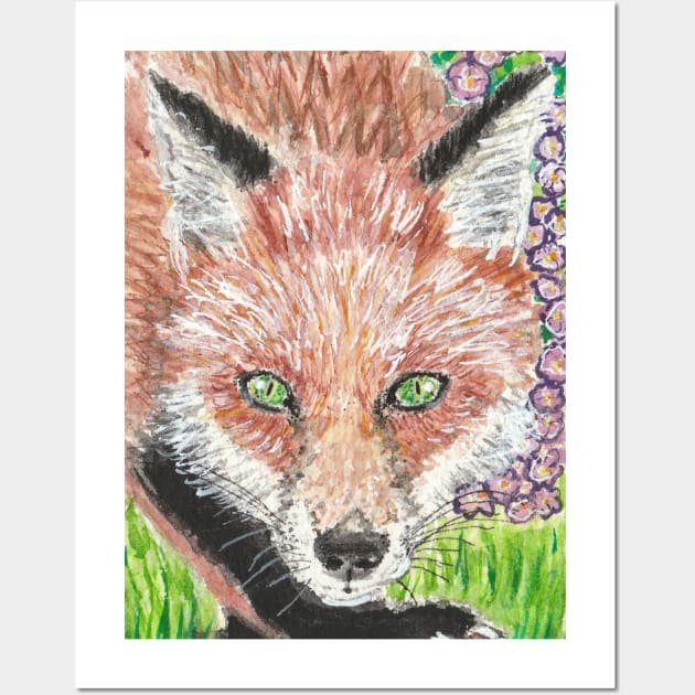 Fox  art  nature Wall Art by SamsArtworks